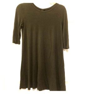 💛Forever 21, Sz M, Olive Green T-shirt Dress